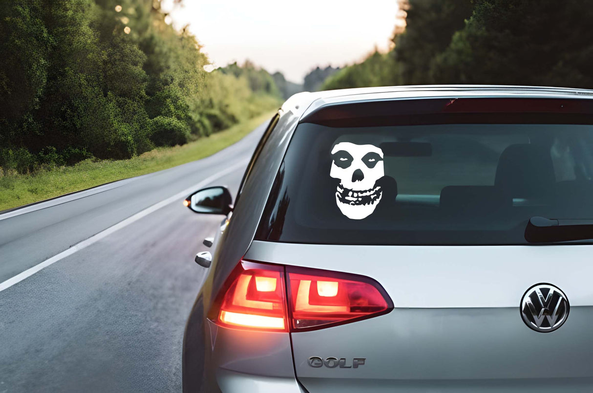 Retro Skull Punk Vinyl Decal