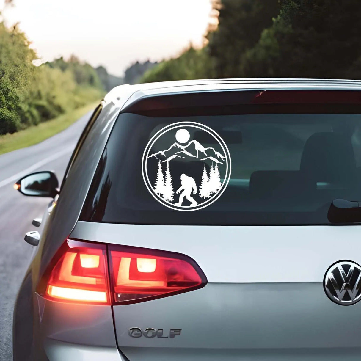 Bigfoot Mountain Badge Decal