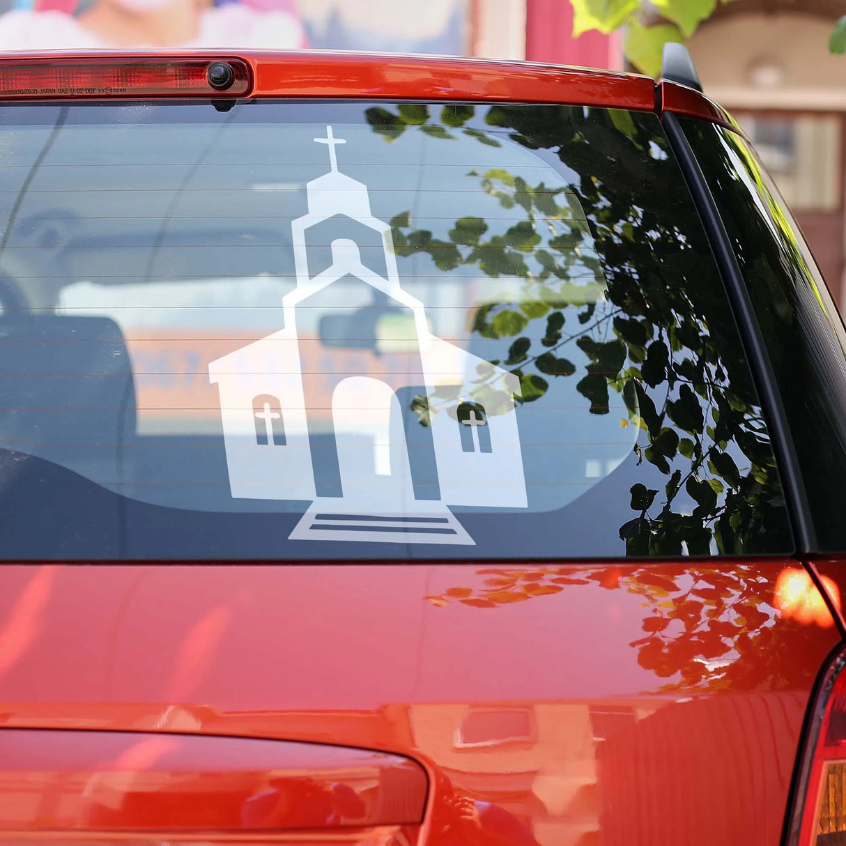 Church Building Car Decal