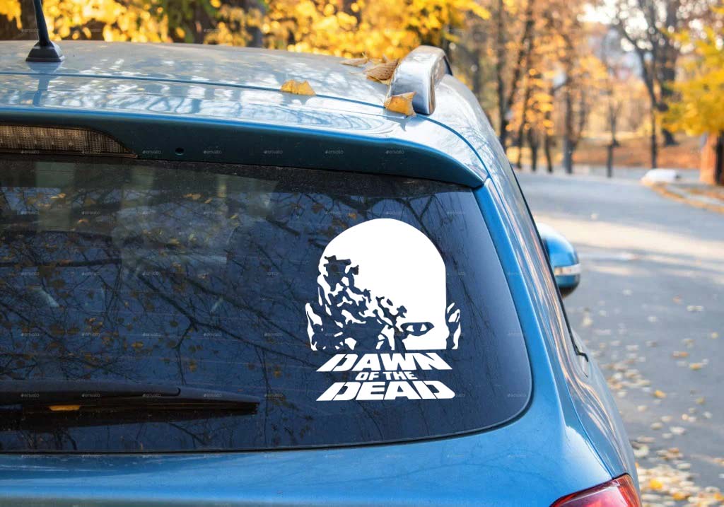 Retro Zombie Horror Vinyl Decal