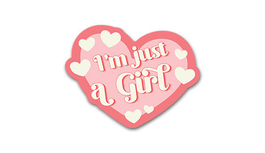 Just a Girl Sticker