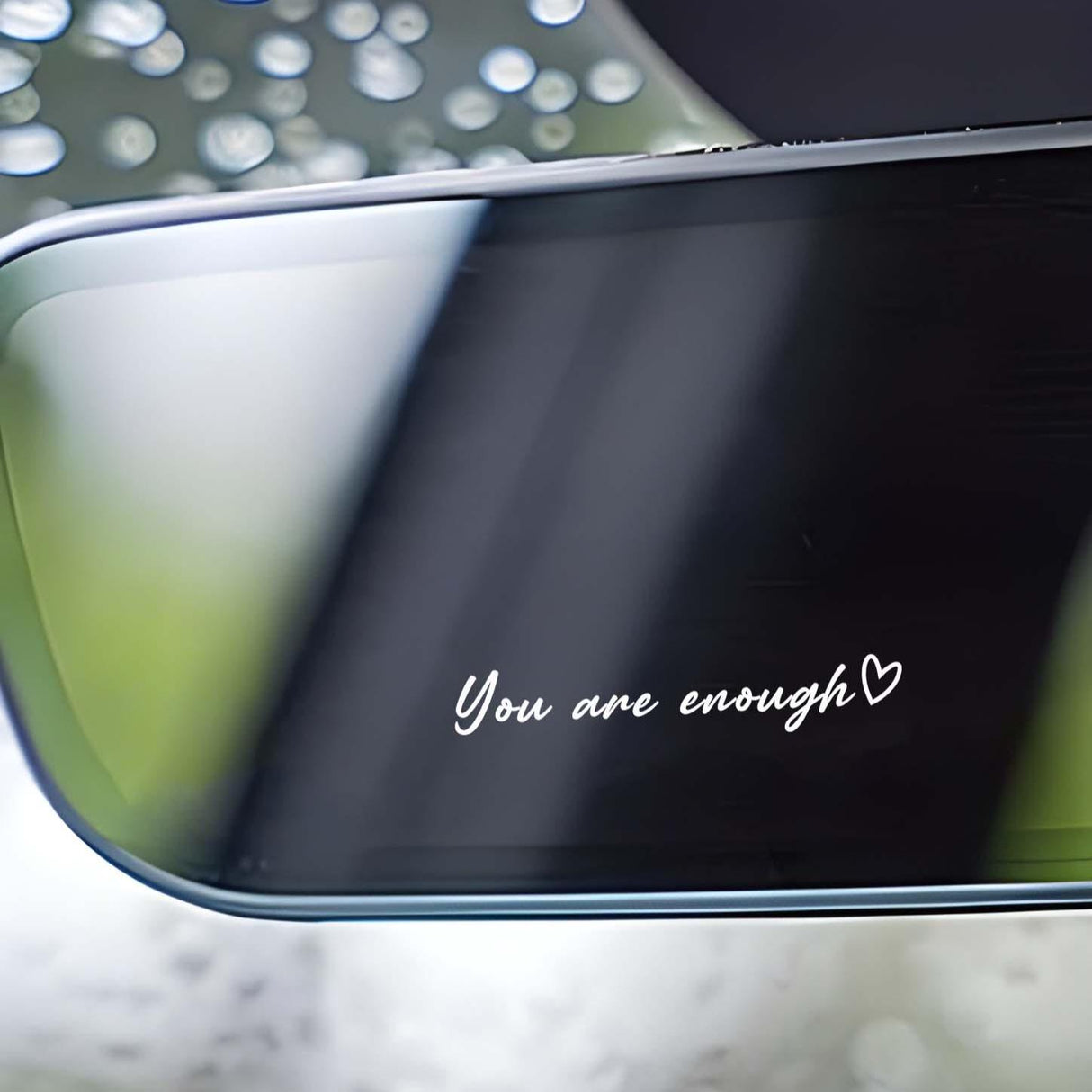You Are Enough Rearview Mirror Decal