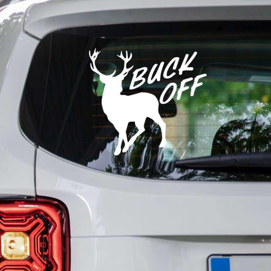 Buck Off Deer Decal