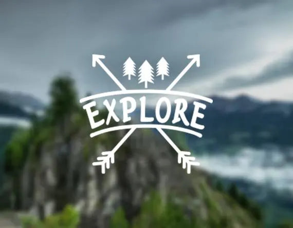 Explore Arrow Tree Decal