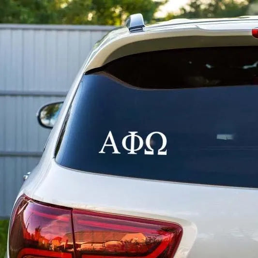 Custom Greek Letters Decal