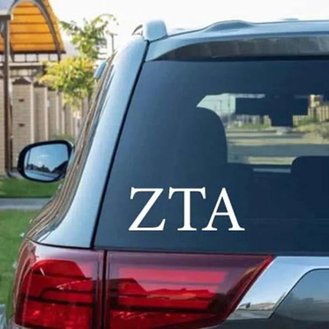Custom Greek Letters Decal