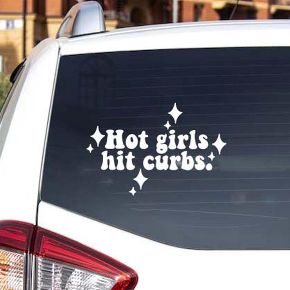 Hot Girls Hit Curbs Decal