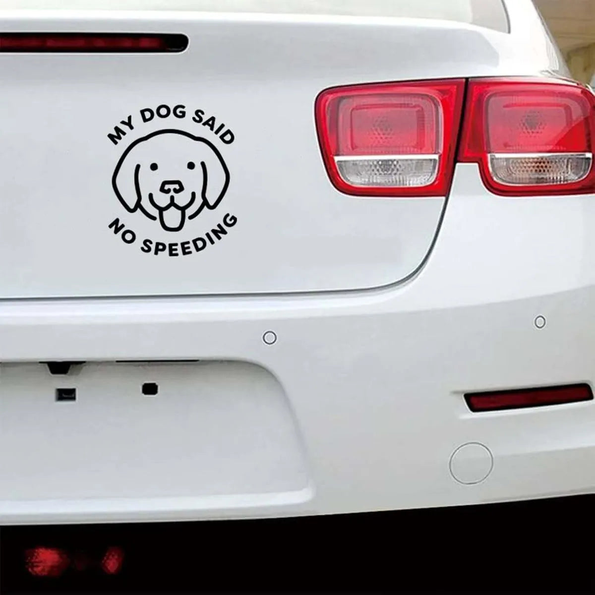 My Dog Said No Speeding Decal