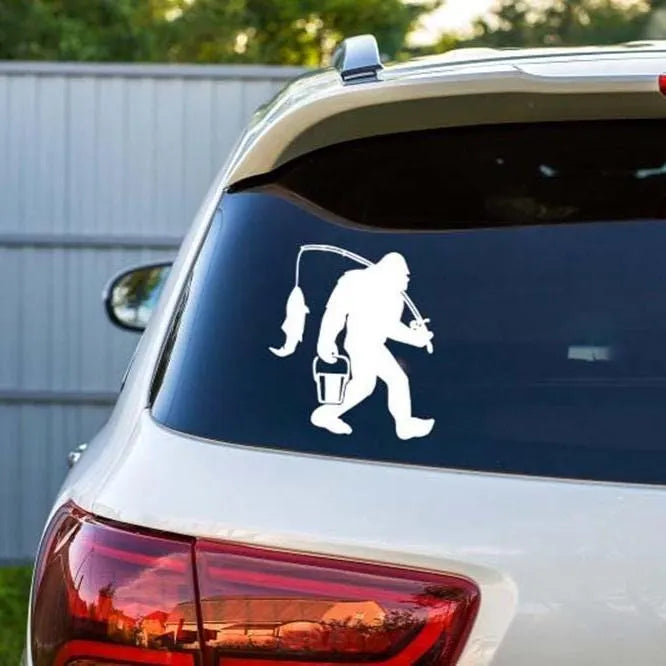 Bigfoot Fishing Decal