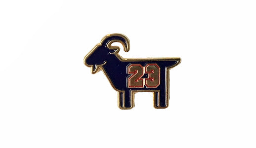 lebron goat enamel pin