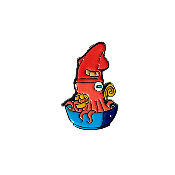 squidsoup soft enamel pin