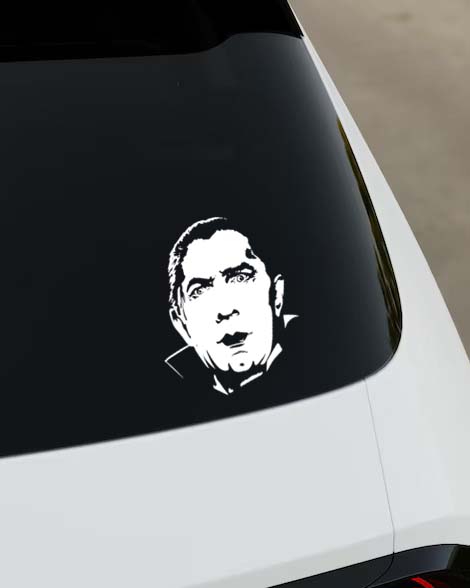 Classic Vampire Face Vinyl Decal