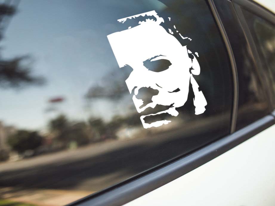 Horror Mask Face Vinyl Decal