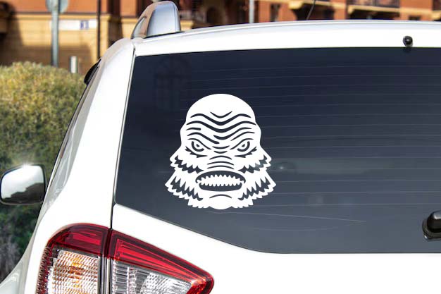 Classic Monster Head Vinyl Decal