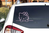 Cute Cartoon Cat Peeking Vinyl Decal
