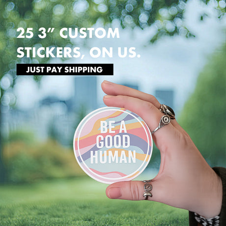 25 Free Die Cut Stickers
