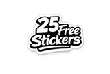 25 Free Die Cut Stickers