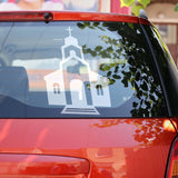 Church Building Car Decal