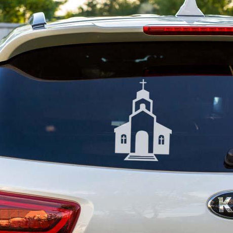 Church Building Car Decal