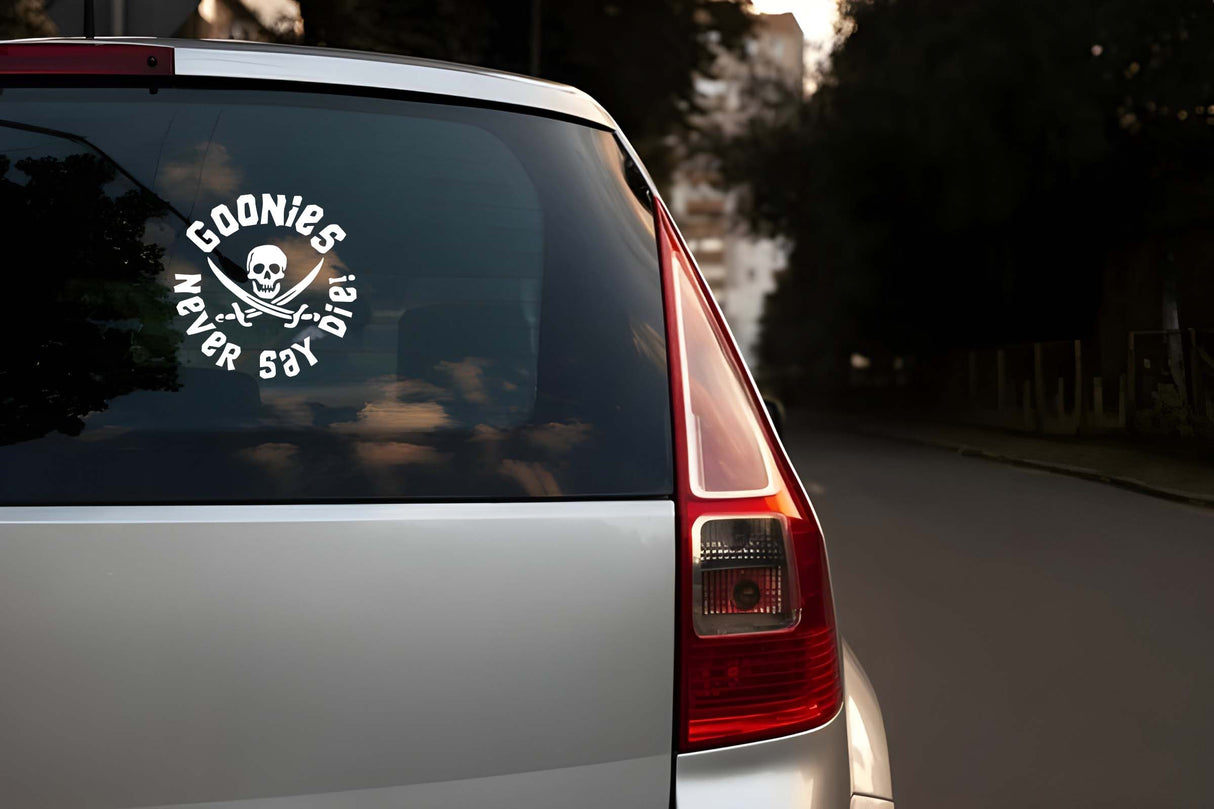 Goonies Inspired Never Say Die Vinyl Decal