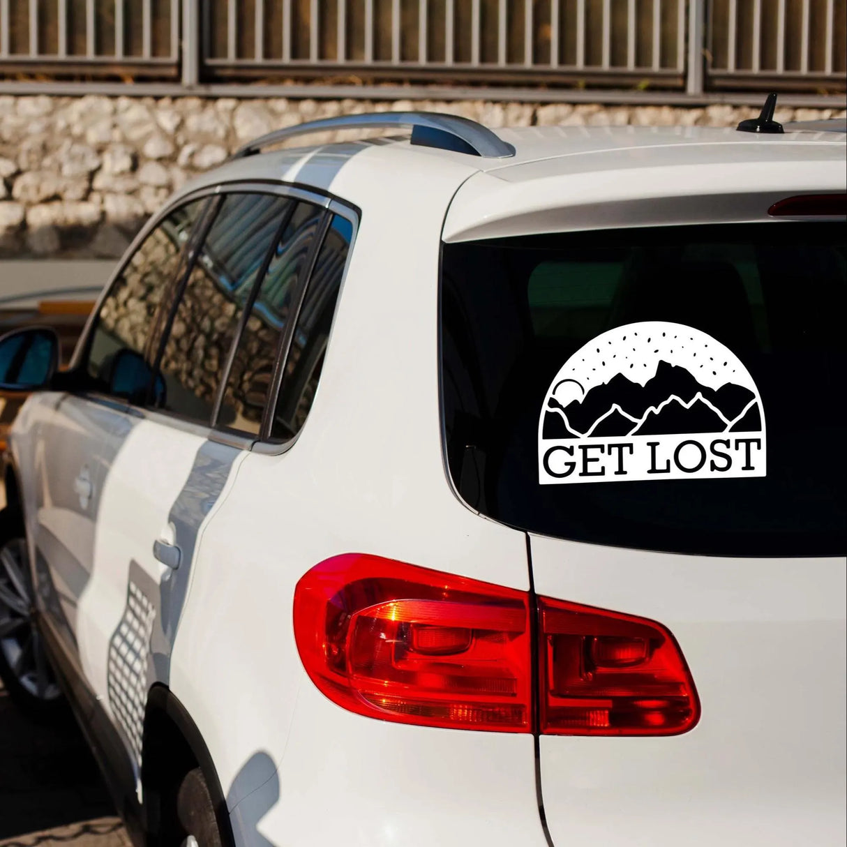Get Lost Trees Car Decal