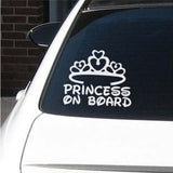 Princess On Board Car Decal