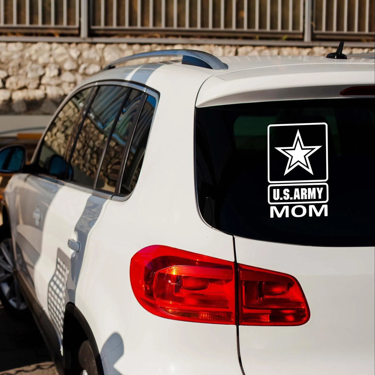 Proud U.S. Army Mom Car Decal