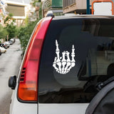 Rock On Skeleton Hand Car Decal