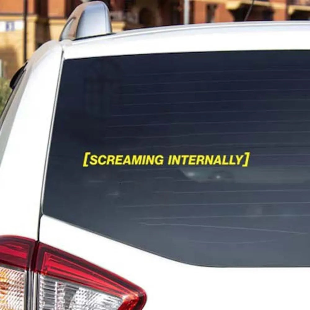 Screaming Internally Car Decal