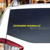 Screaming Internally Car Decal