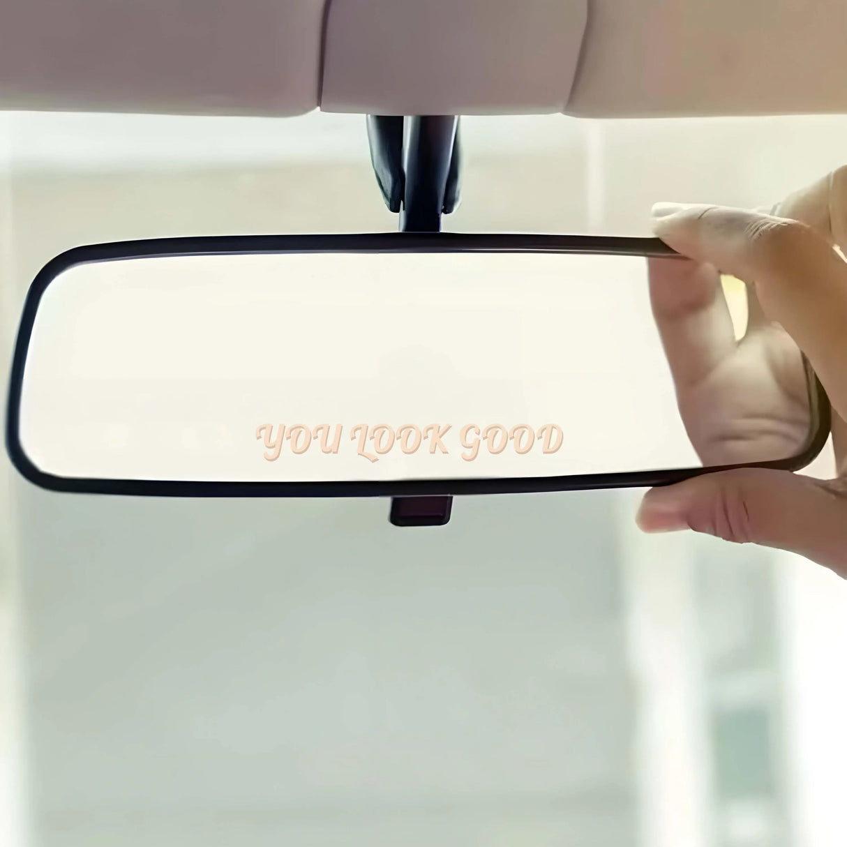 You Look Good Car Mirror Decal