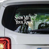 Show Me Your Rack Deer Head Decal