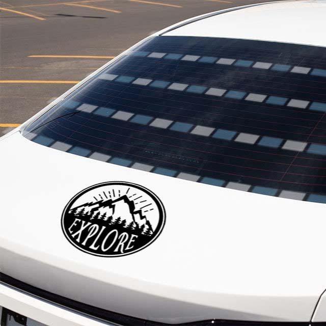 Explore Mountain Decal