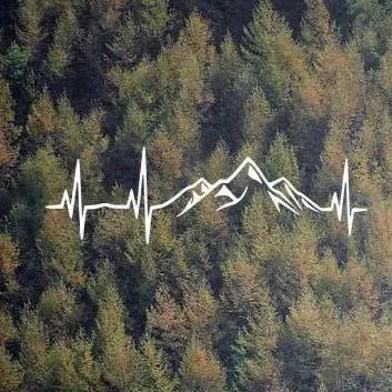 Mountain Heartbeat Decal