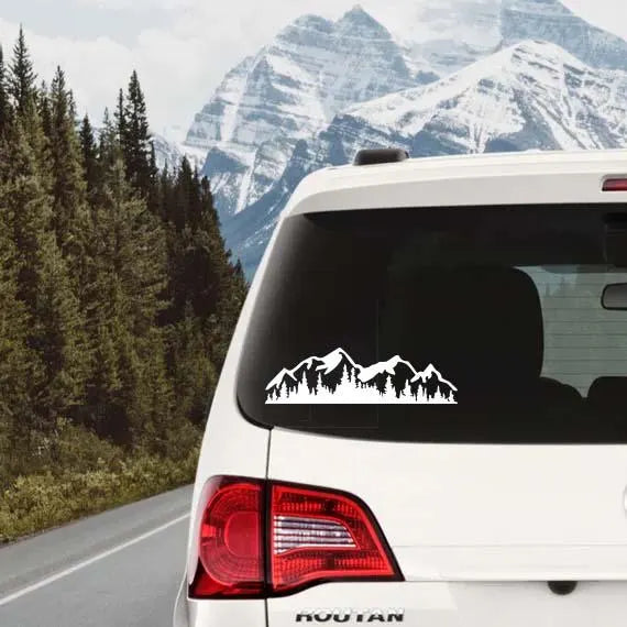 Mountain Forest Scene Decal