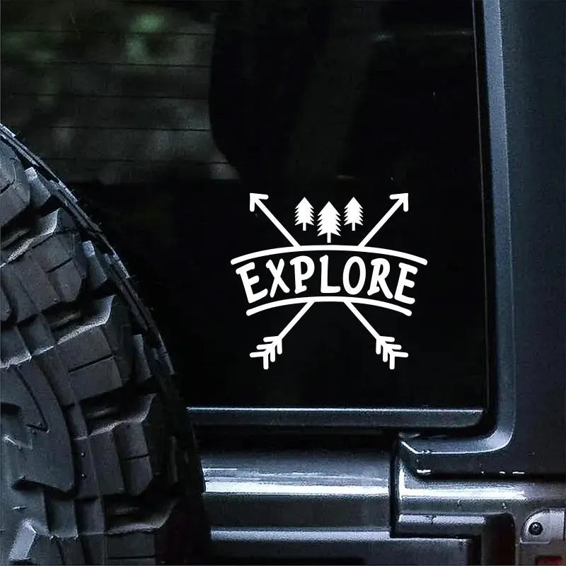 Explore Arrow Tree Decal