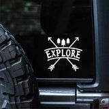 Explore Arrow Tree Decal