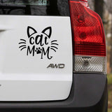 Cat Mom Paw Decal