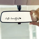Hello Beautiful Mirror Decal