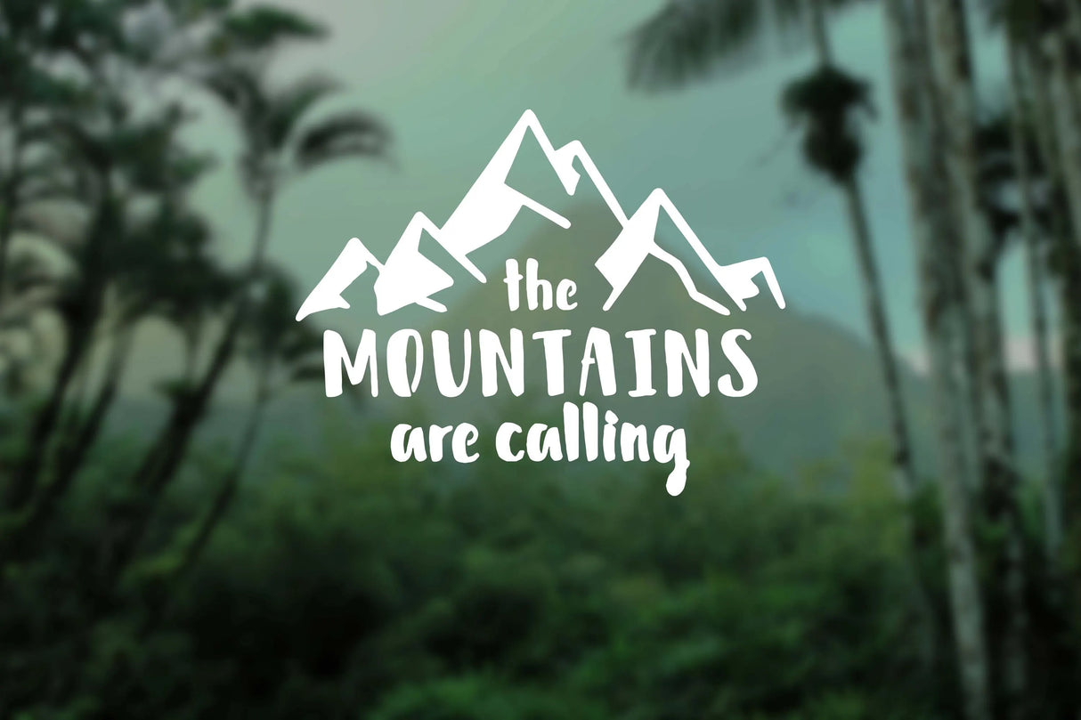 The Mountains Are Calling Decal