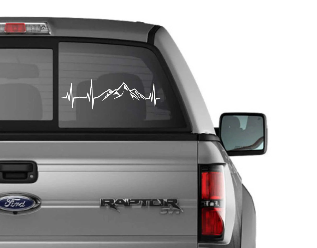 Mountain Heartbeat Decal