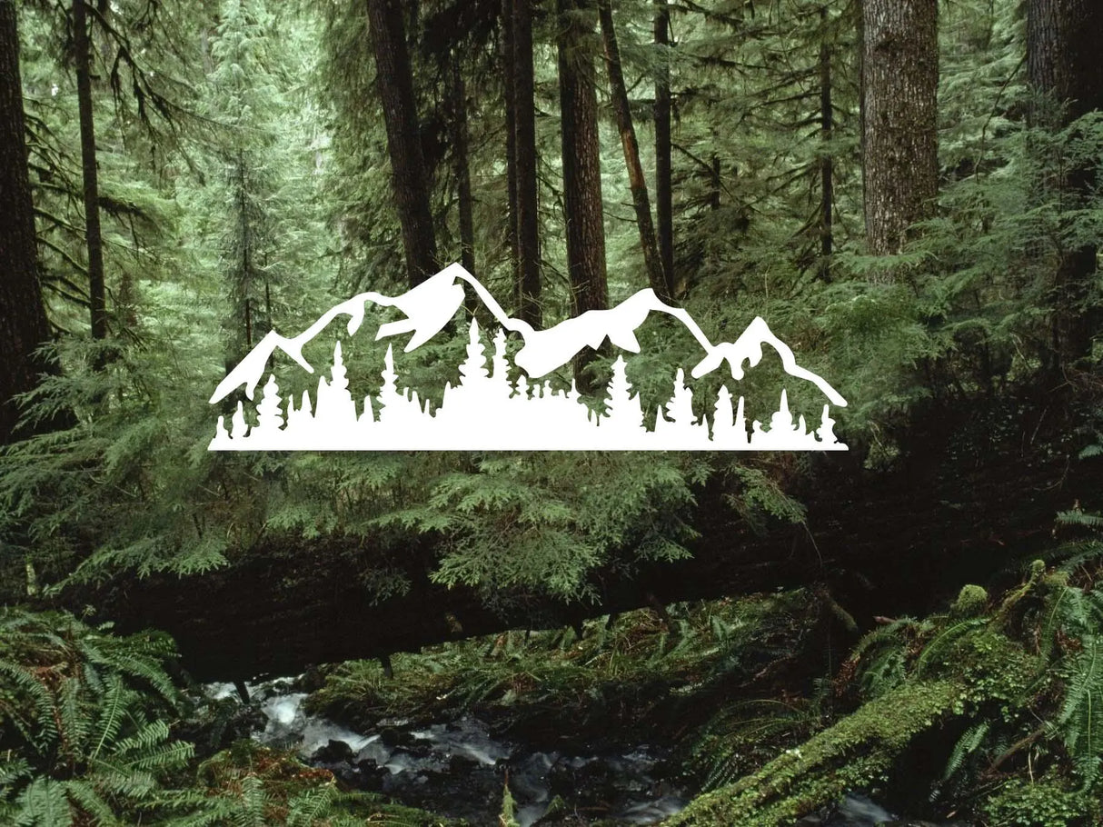 Mountain Forest Scene Decal
