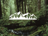 Mountain Forest Scene Decal