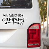 I’d Rather Be Camping Decal