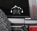 Explore Tree Mountain Decal