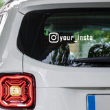Custom Instagram Handle Decal