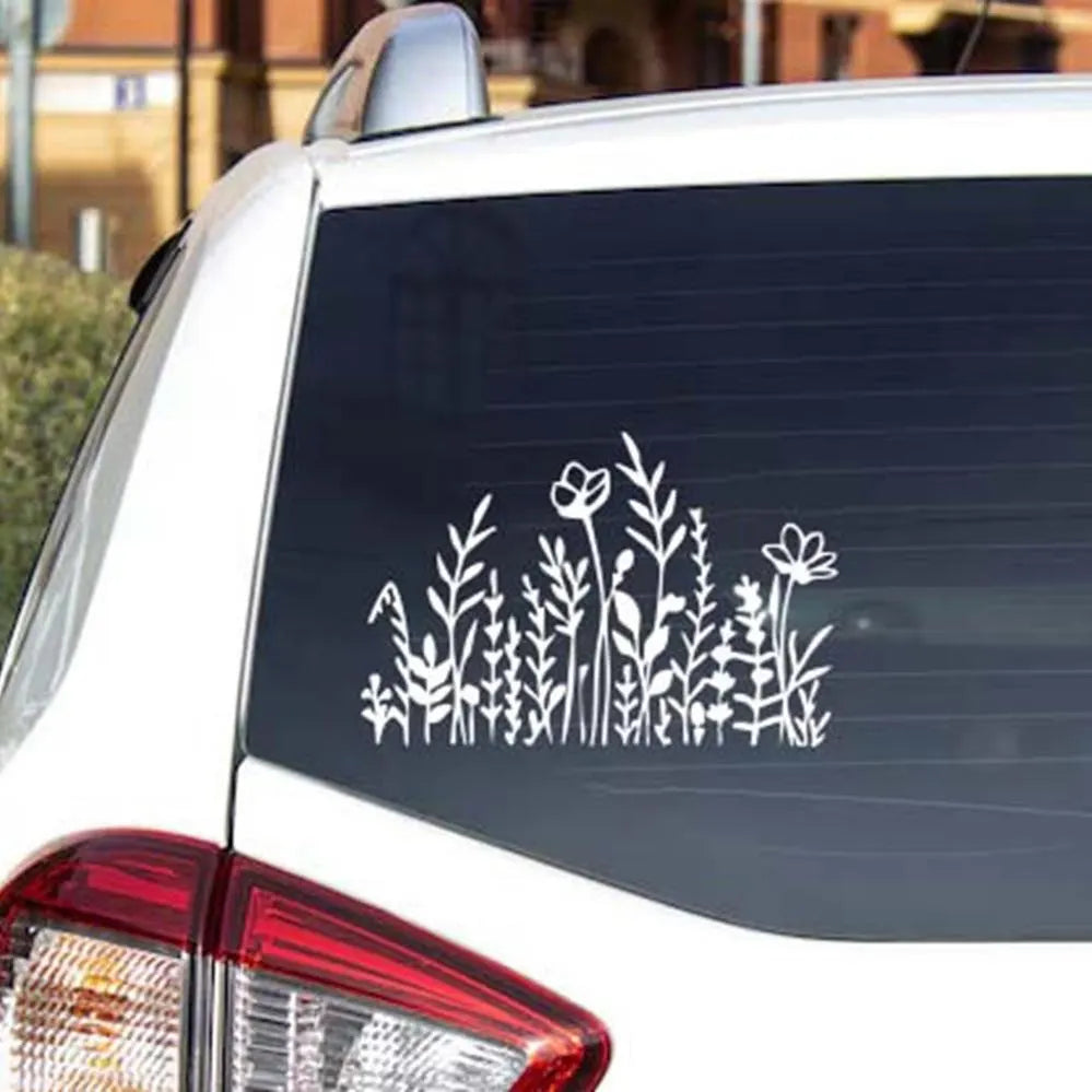 Wildflower Silhouette Decal