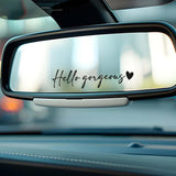 Hello Gorgeous Mirror Decal