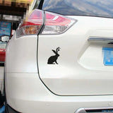 Mini Jackalope Silhouette Decal