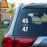 45 47 Political Decal